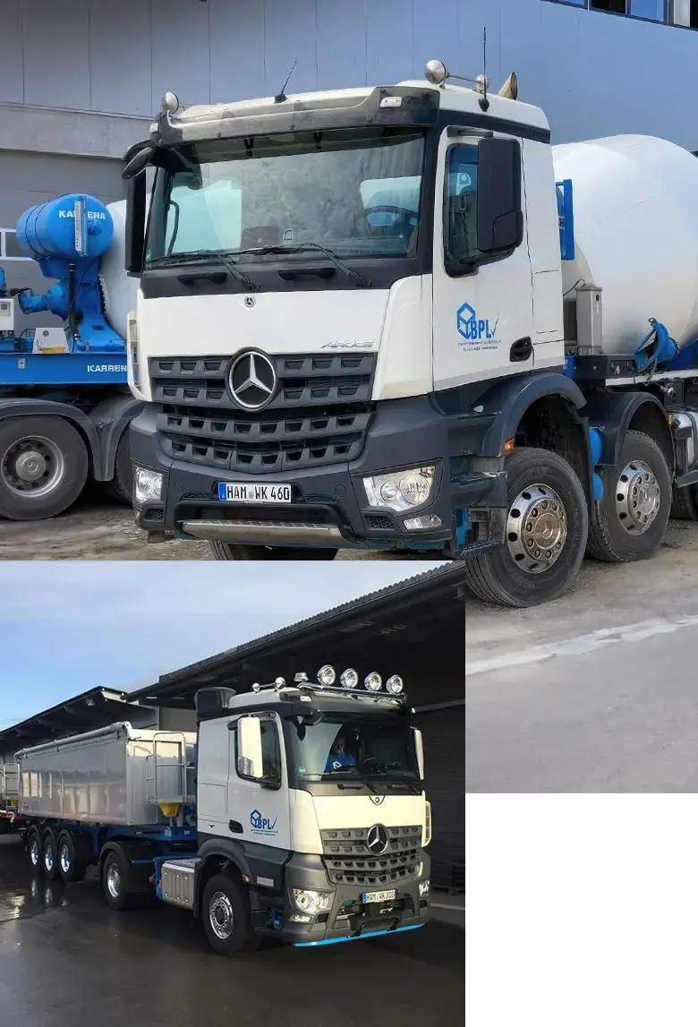 Fahrmischer und Sattelzug von BPL Hamm